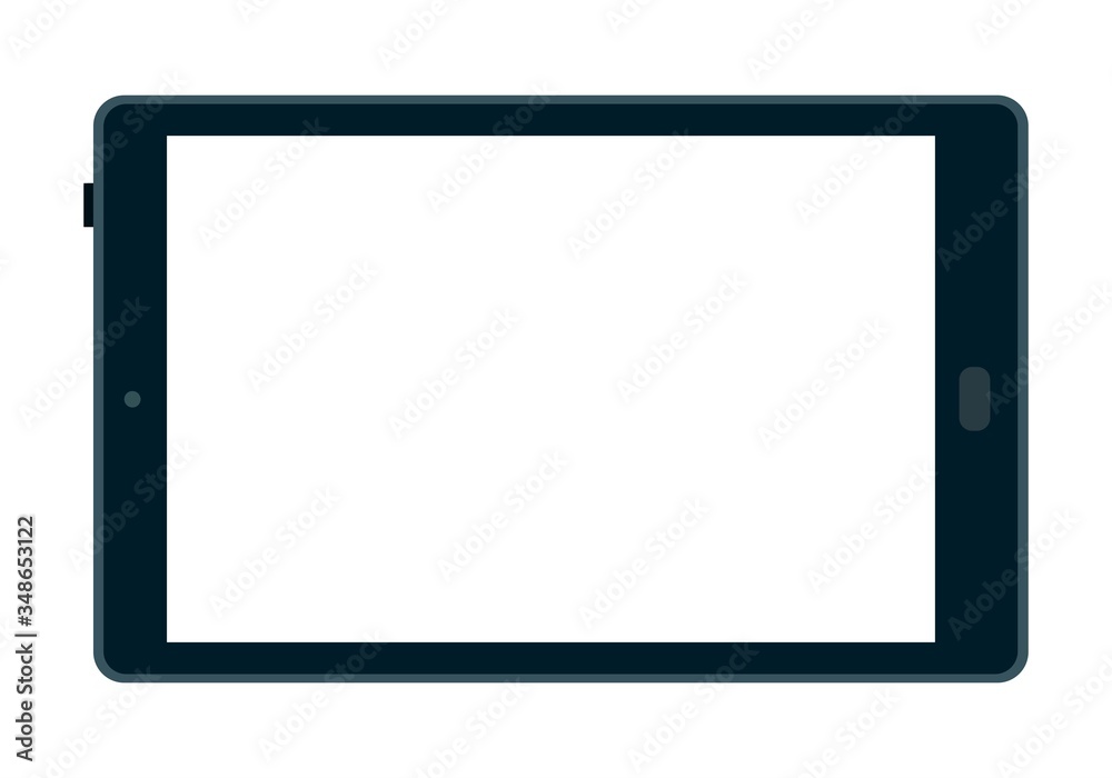 Tablet computer to order products online flat icon vector isolated Tablet computer to order products online flat icon vector isolated