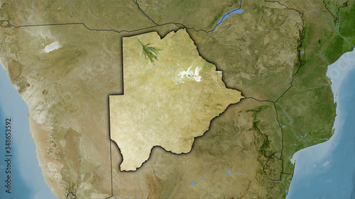 Botswana, satellite B - dark glow