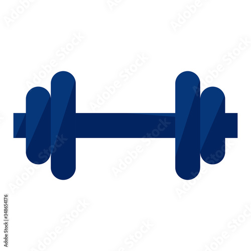 Heavyweight dumbbell for lifting exercise and muscle training. Healthy lifestyle. Workout activity and body building equipment. Fit condition. Strong athletic. Bodybuilding. Vector design.
