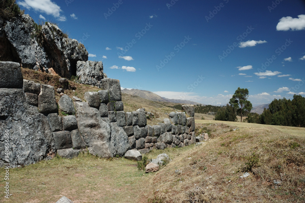 Sacsayhuamán fortress view near Cusco Pero