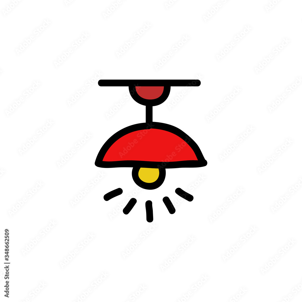 ceiling lamp doodle icon ceiling lamp doodle icon