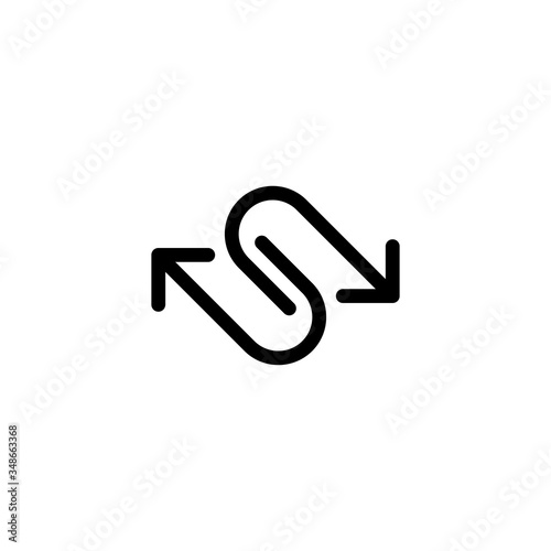 arrow icon flat vector logo design trendy