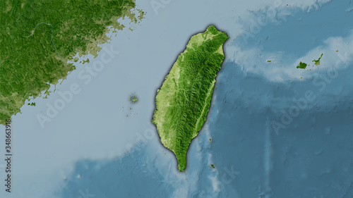Taiwan, satellite B - dark glow