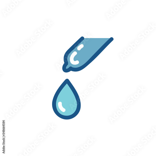eye drops doodle icon