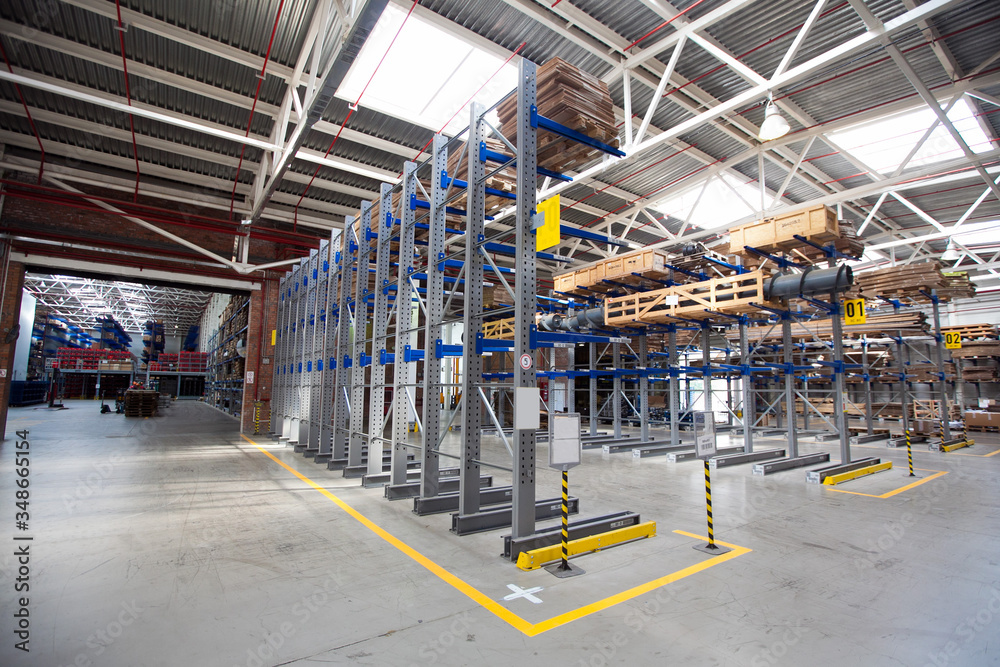 Large Industrial Warehouse of heavy iron and metal parts. Large Industrial Warehouse of heavy iron and metal parts.