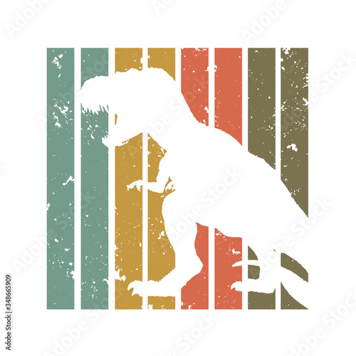 Dinosaur t-rex design. Vector illustration isolated on white background