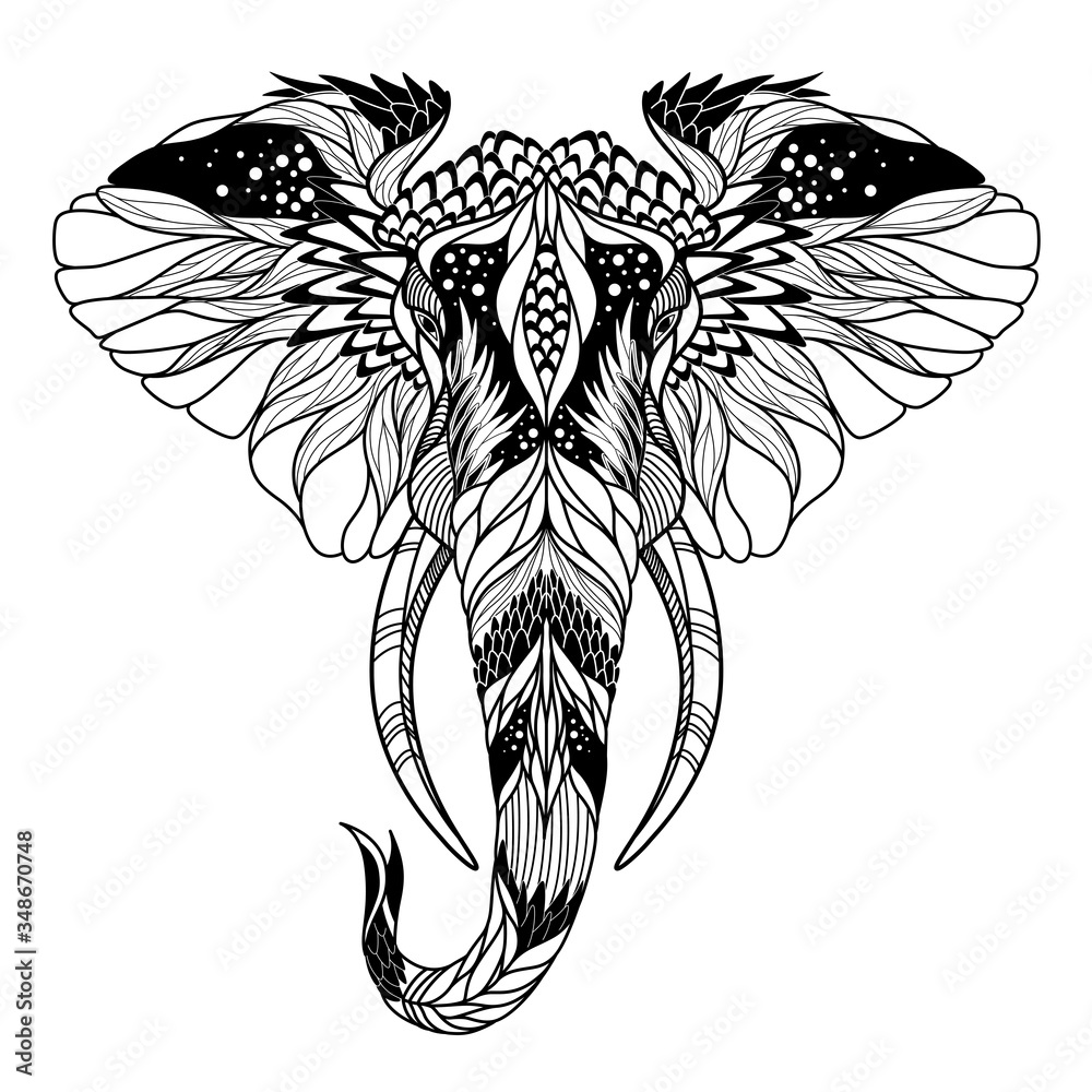 Elephant tattoo design by kirtatas on DeviantArt