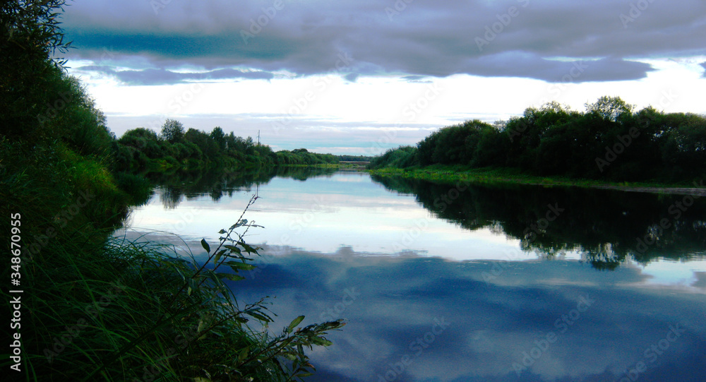 The mouth of the Velikaya river