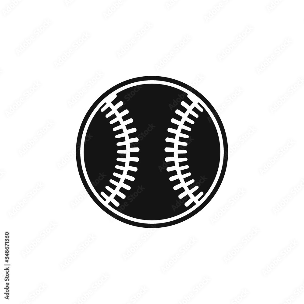 Baseball icon flat vector design Baseball icon flat vector design