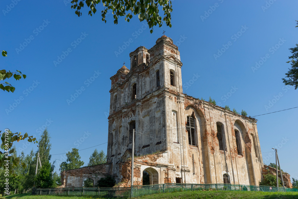 Ruins of the Dominican Church of St. Anthony in Knyazhycy, Belarus