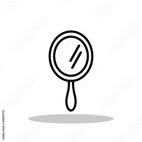 Mirror icon in flat style. Mirror symbol for your web site design, logo, app, UI Vector EPS 10.