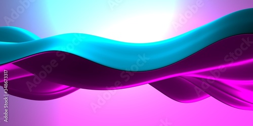 Colorful Liquid metallic wavy background