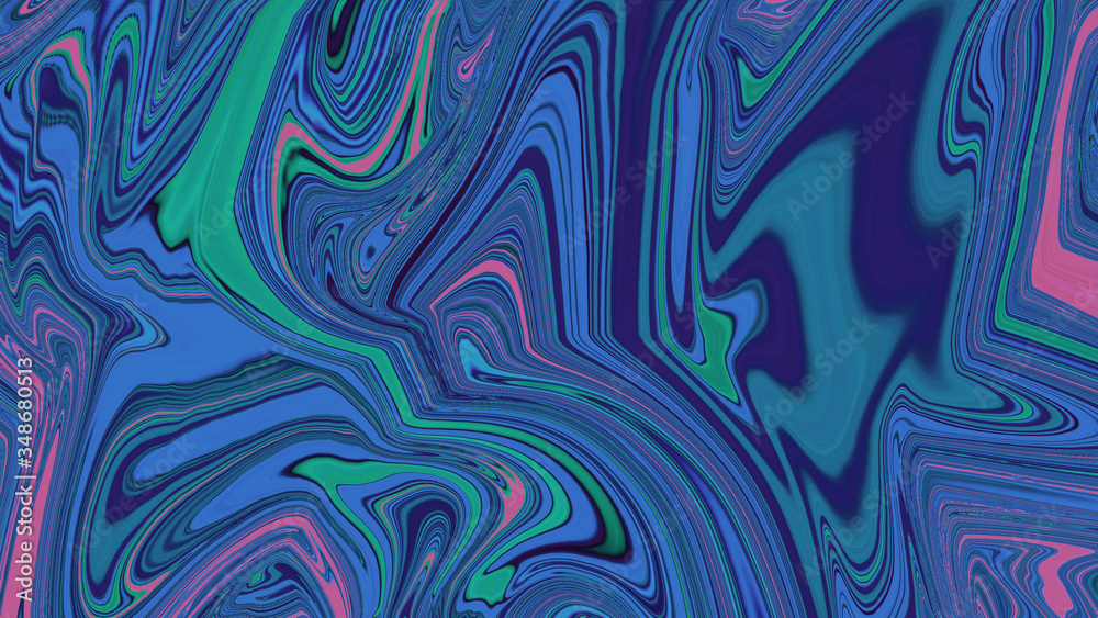 Fototapeta premium Colorful psychedelic background. Marbling texture. Marbling texture design. Colorful abstract background. Stunning unique delicately textured swirled modern abstract design perfect for wallpaper