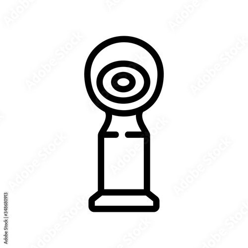 breast pump suction cup front view icon vector. breast pump suction cup front view sign. isolated contour symbol illustration