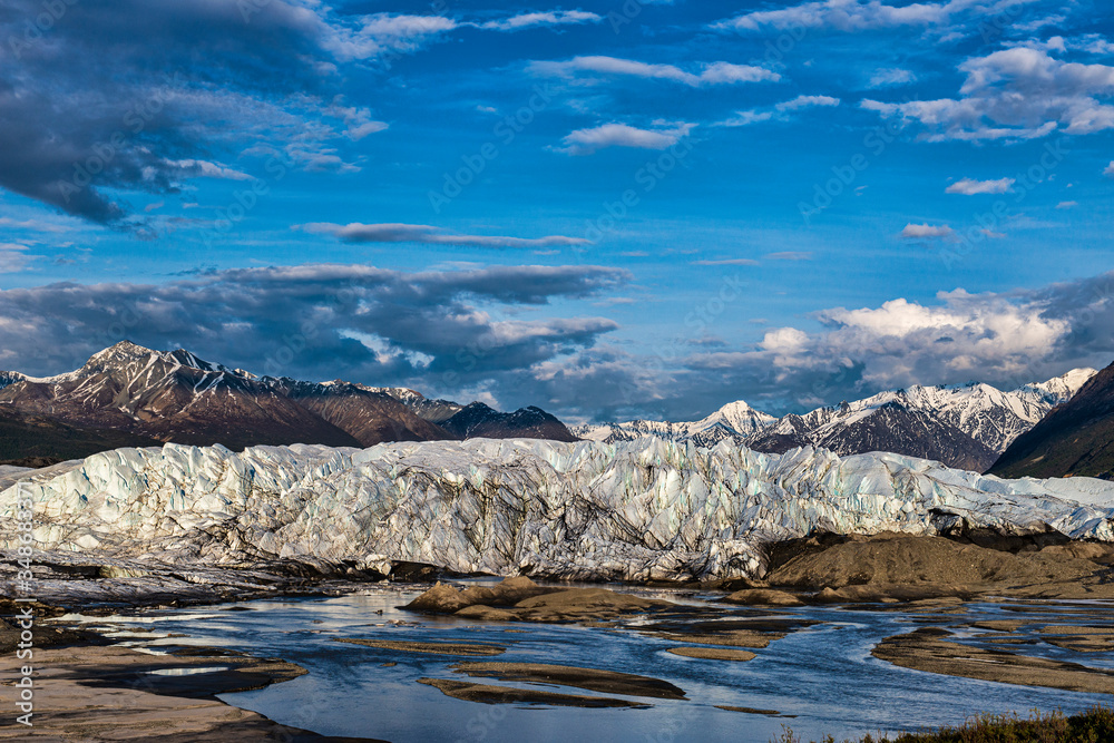 Alaskan Glacier and Mountains
