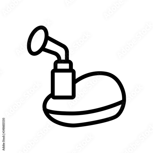 electric breast pump icon vector. electric breast pump sign. isolated contour symbol illustration