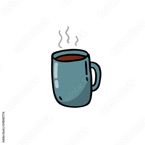 coffee cup doodle icon