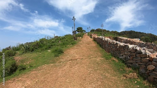 scenic view of Cuatro Palos Viewpoint in the Queretaro's Sierra, Mexico
