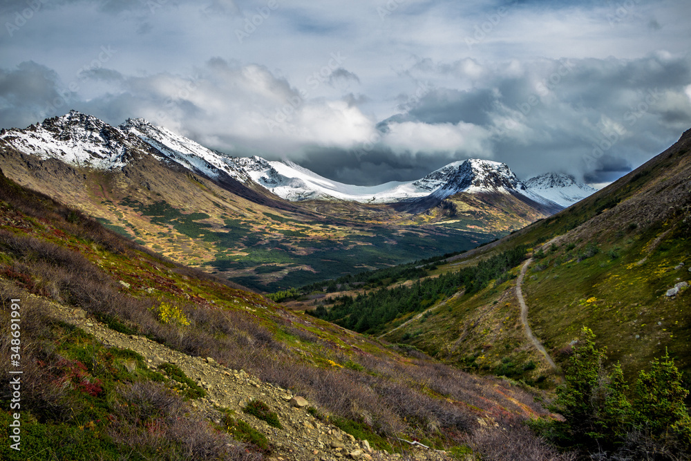 Chugach mountains in Alaska
