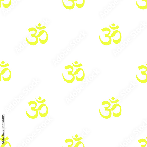 om seamless pattern