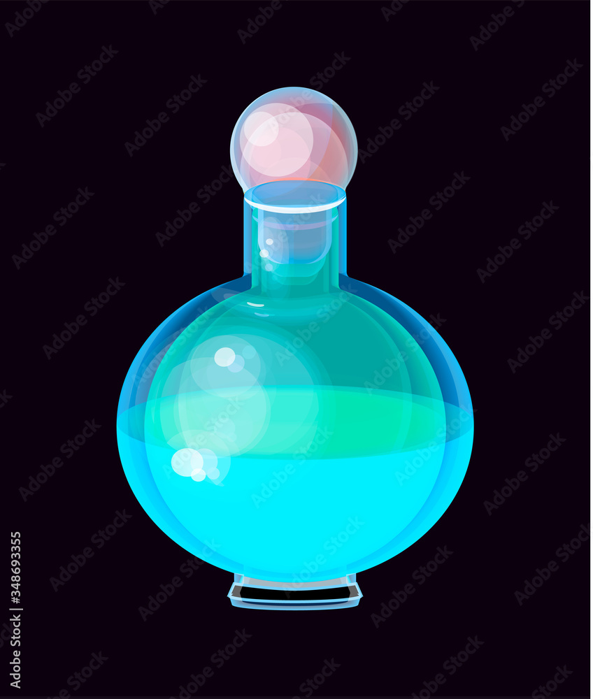 isolated vector image of a small bright blue bottle. magic elixir, bright blue glass, cute bottle. game icon. transparent small bottle.
isolated vector image of a small bright blue bottle. magic elixir, bright blue glass, cute bottle. game icon. transparent small bottle.