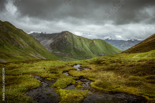 Dramatic views in the Alaska alpine
