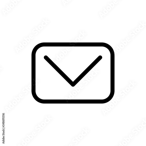 Free Download Vector Black Message Icon On White Background. - GFXLoad
