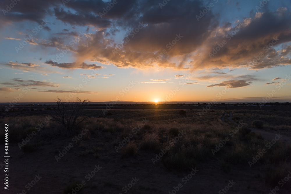 Sunset view in Albuquerque, New Mexico. Sunset view in Albuquerque, New Mexico.