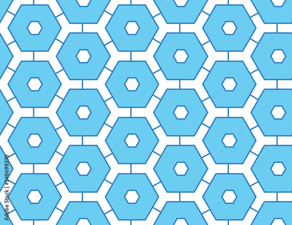 Seamless geometric pattern, texture or background vector in blue, white colors. Seamless geometric pattern, texture or background vector in blue, white colors.