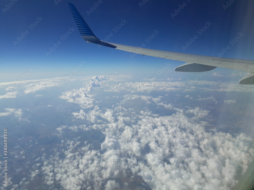 Obraz premium view from airplane window