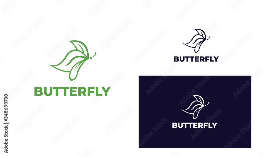 Colorful butterfly logo with modern style can be used for business, spa, fashion, cosmetics, salon, health care, In design with a monarch, wings, Papilio, given black and white color, vector EPS 10 Colorful butterfly logo with modern style can be used for business, spa, fashion, cosmetics, salon, health care, In design with a monarch, wings, Papilio, given black and white color, vector EPS 10