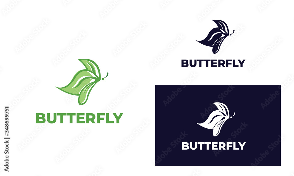Colorful butterfly logo with modern style can be used for business, spa, fashion, cosmetics, salon, health care, In design with a monarch, wings, Papilio, given black and white color, vector EPS 10 Colorful butterfly logo with modern style can be used for business, spa, fashion, cosmetics, salon, health care, In design with a monarch, wings, Papilio, given black and white color, vector EPS 10
