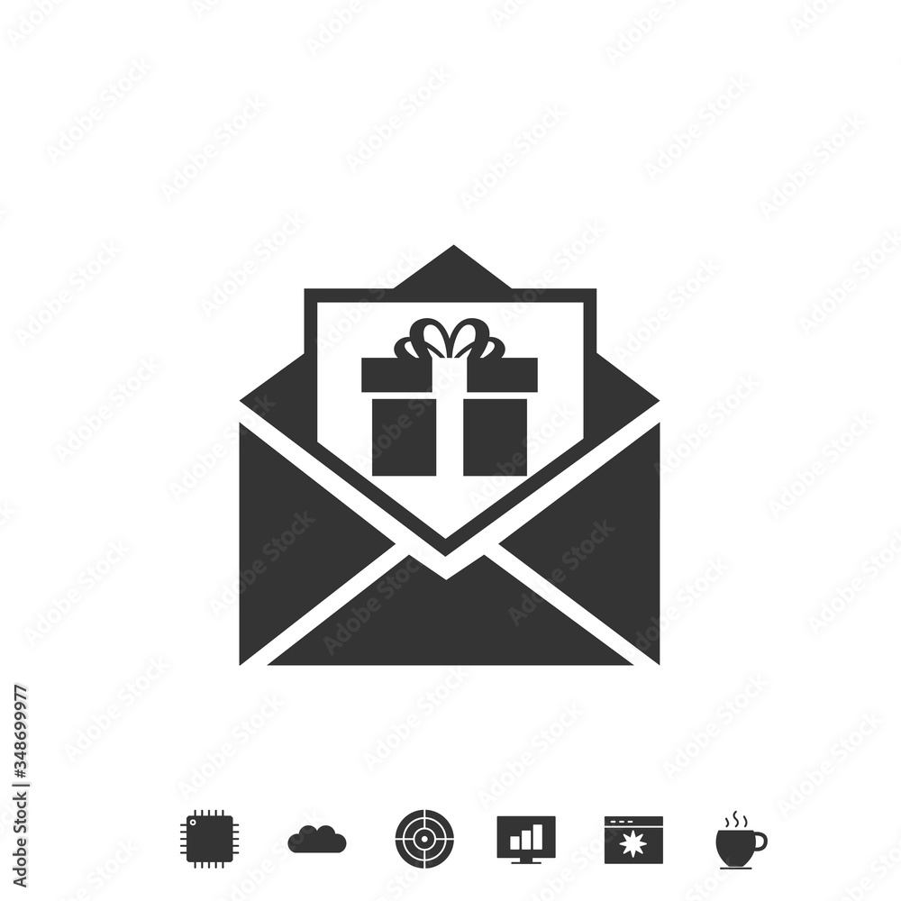 envelope gift icon vector illustration design envelope gift icon vector illustration design