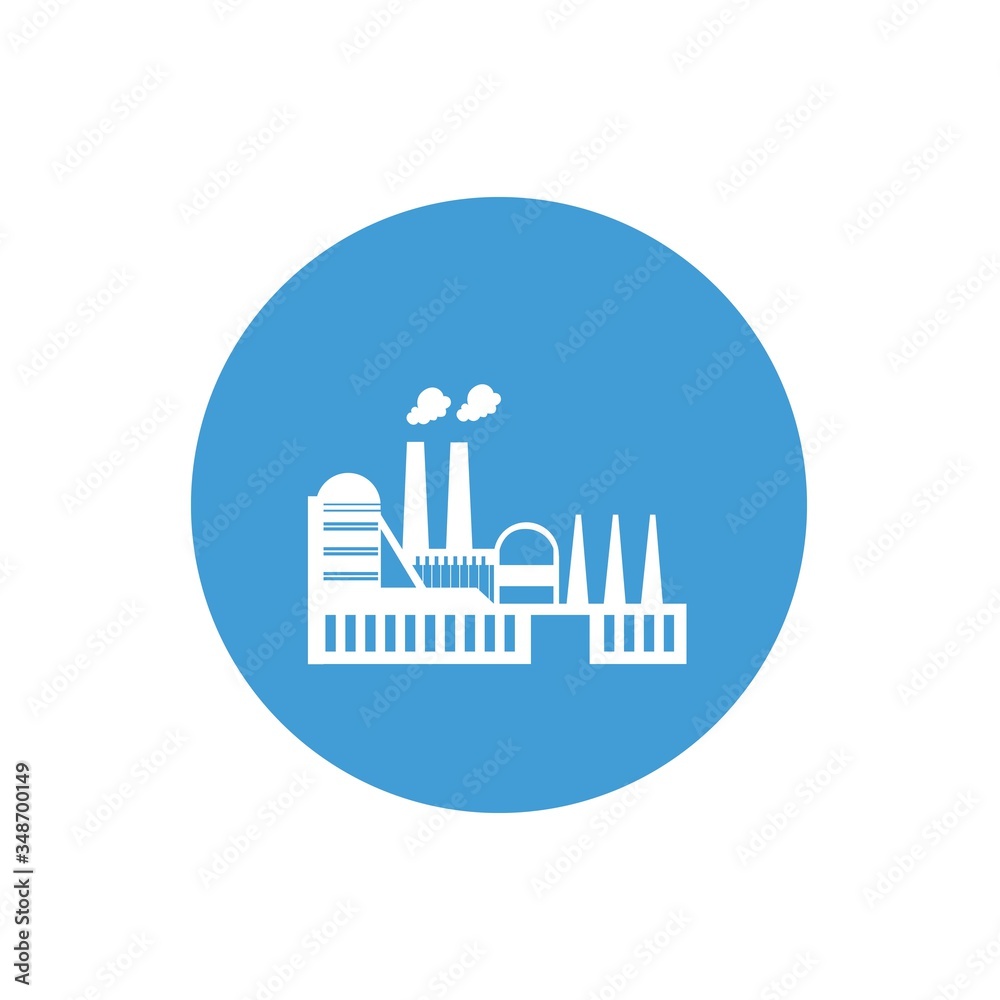 factory icon manufacturing plant vector illustration design