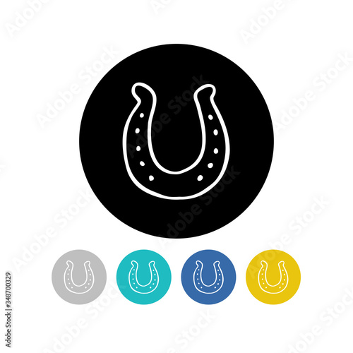 horseshoe doodle icon