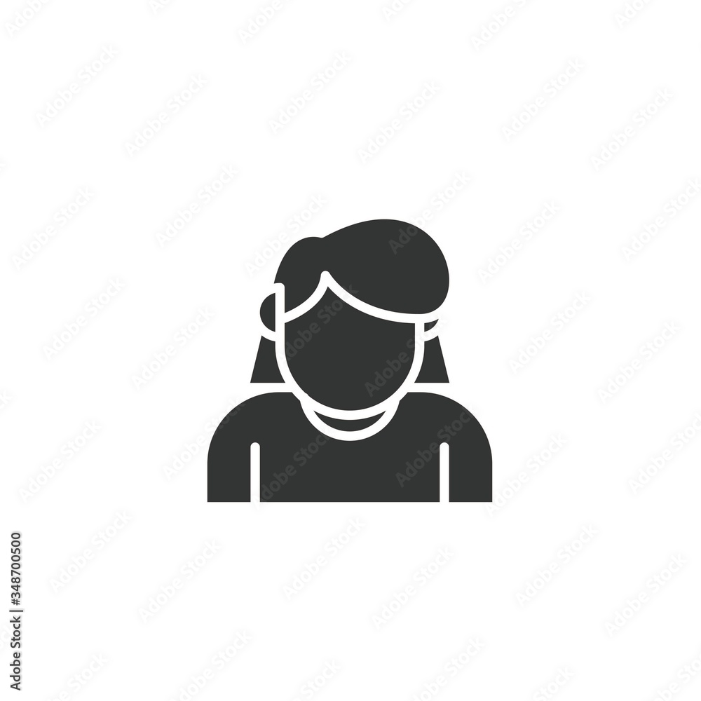 girl icon vector illustration design girl icon vector illustration design