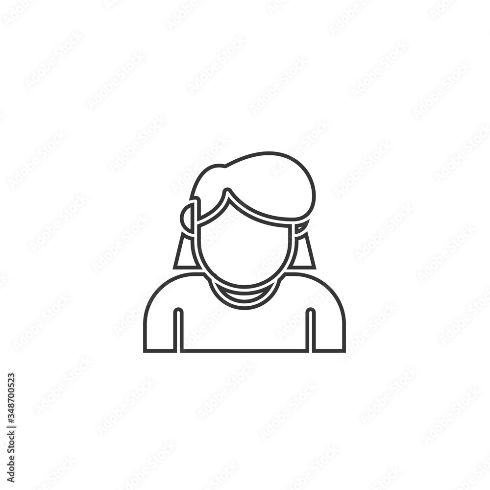 girl icon vector illustration design girl icon vector illustration design