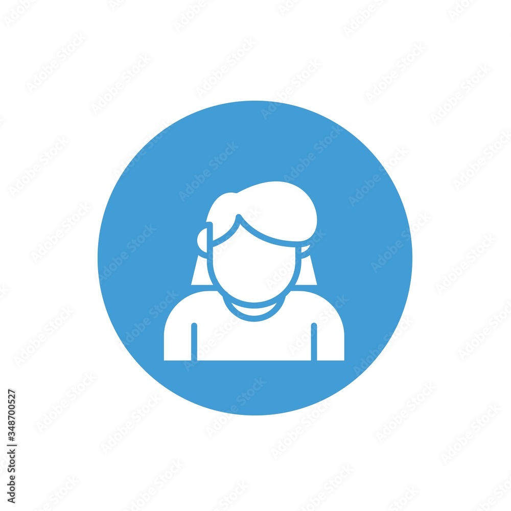 girl icon vector illustration design