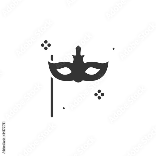 masquerade party icon vector illustration design