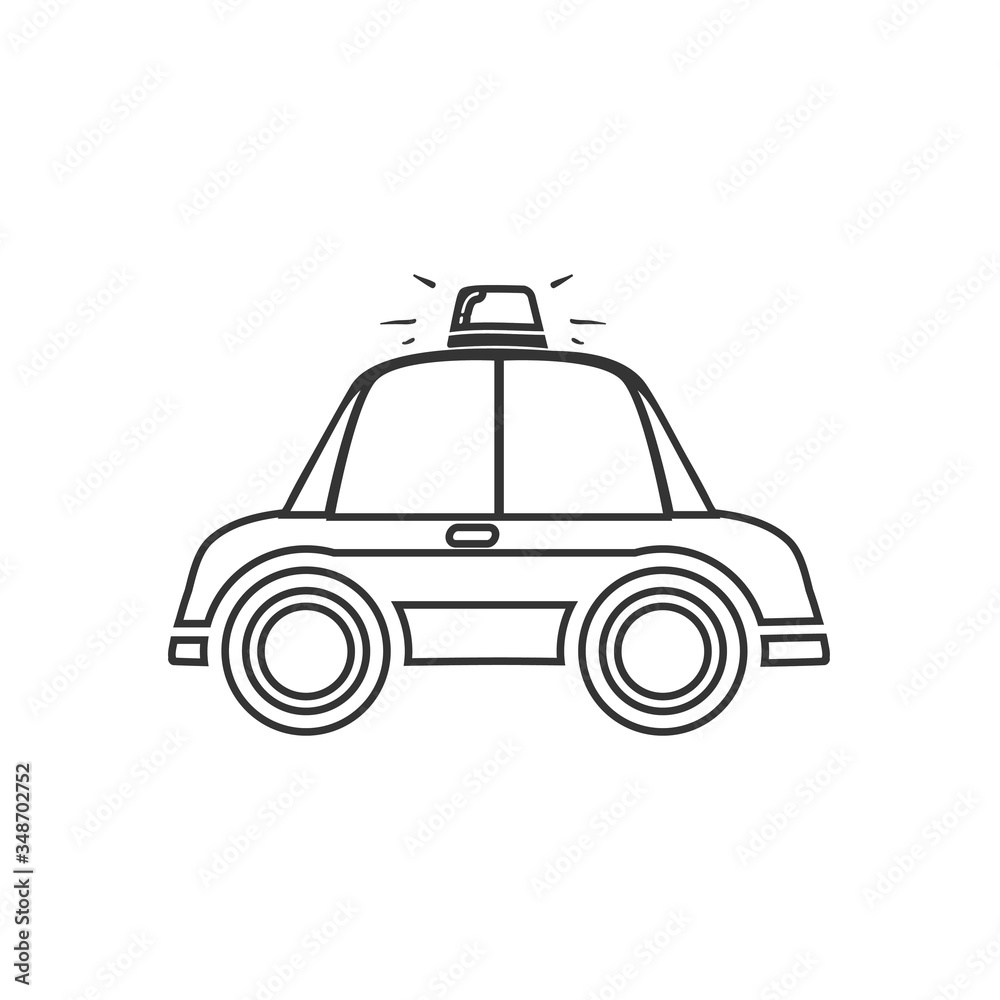 police toy car icon vector illustration design
