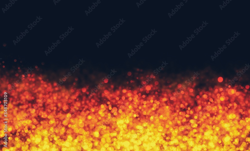 Background image of flaming light particles