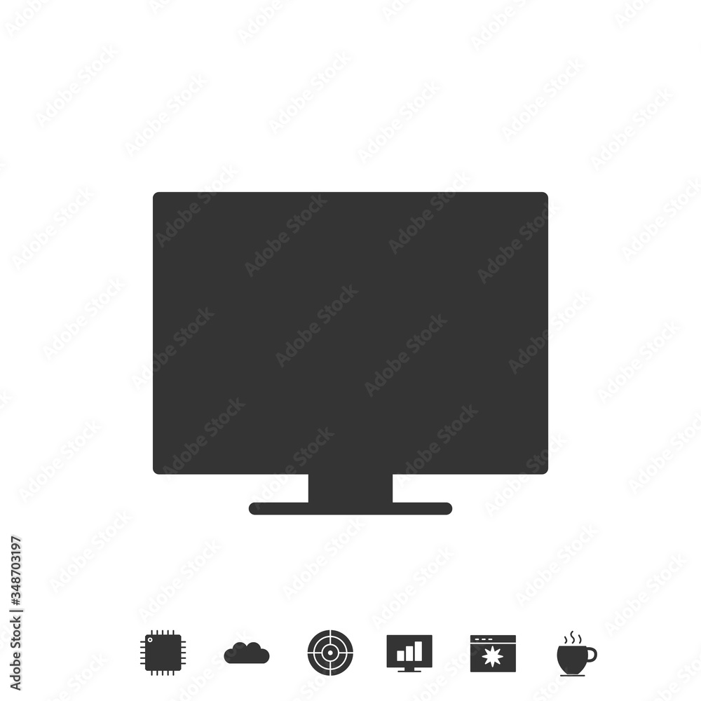 monitor icon vector illustration design monitor icon vector illustration design