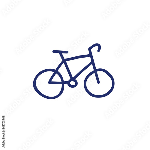 bicycle doodle icon