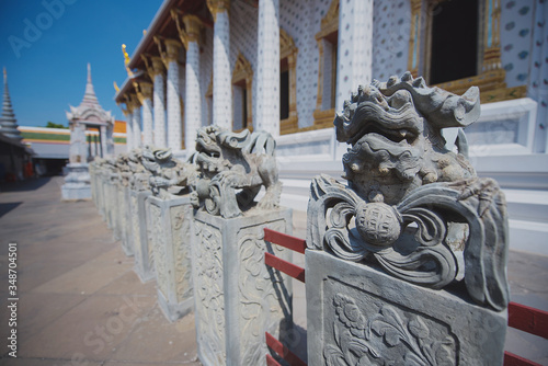 Wat Arun Ratchawaram in Bangkok in Thailand photo