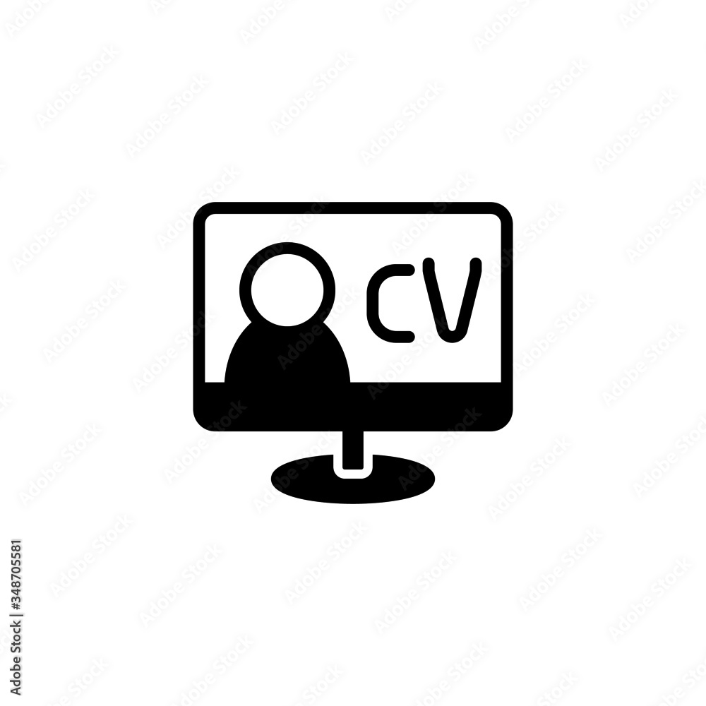 Hr software icon vector in black solid flat design icon isolated on white background Hr software icon vector in black solid flat design icon isolated on white background