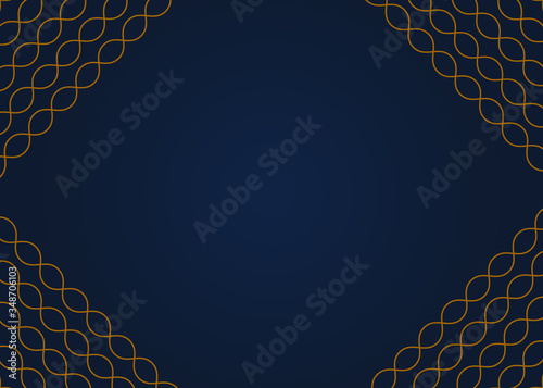 Remarkable frame with polygonal shape and wavy patterns in the corners. It can be used as brochure, template, business card, slogan, brochure, etc. Vector drawn with traditional ornaments.