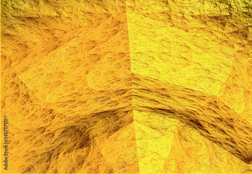 3D render. Fractal image of a 3D object. Fractal landscape. A colorful computer-generated image. The fractal background. Textures for the design. Abstract painting. Pattern.