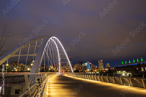 Edmonton Bridge at Night 2 photo