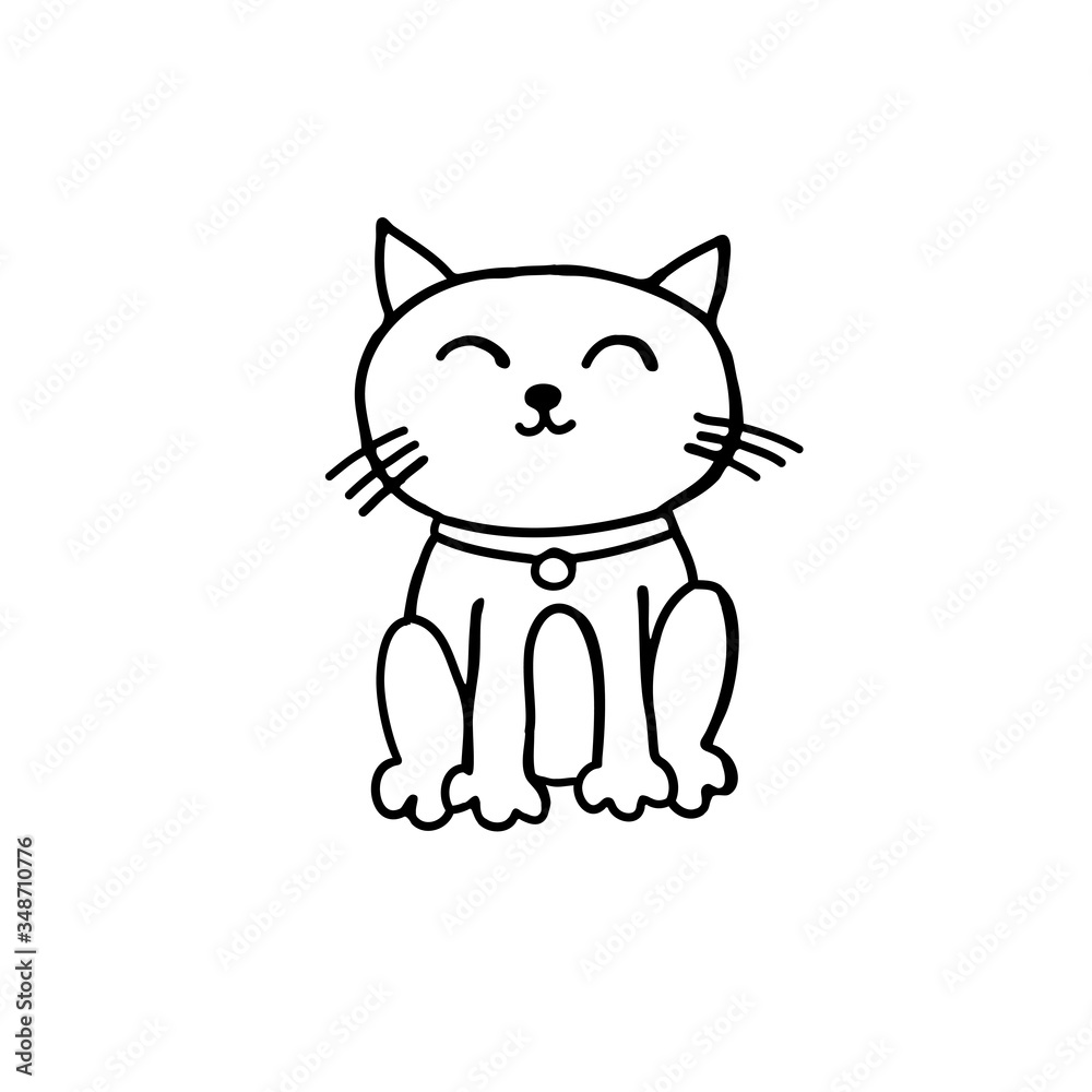 maneki neko doodle icon maneki neko doodle icon