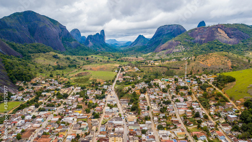 City of Pancas in the middle of the stone mountains of Espírito Santo, Brazil